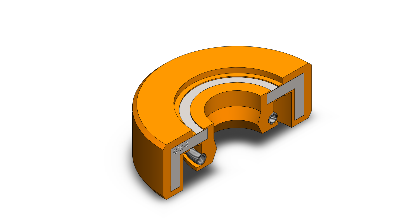 Retentor CLK 5 industrial para vedação de borracha